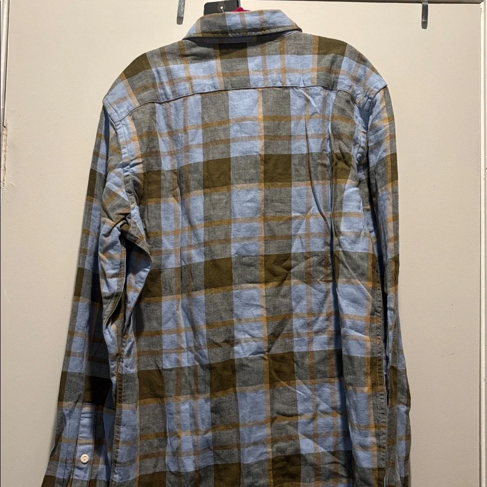 Levi's Blue and Brown Plaid Shirt Jacket - Picture 3 of 3